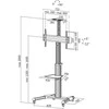 Laikiklis LogiLink Vesa TV vežimėlis, max 50kg, 37-70 colių