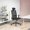 Ergonomiška juoda biuro kėdė su tinklelio atlošu ER-425