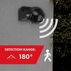 Czujnik „Maclean“ PIR judesio jutiklis, infraraudonųjų spindulių, IP44, juodas su juodu užraktu, veikimo nuotolis 12 m, maksimali apkrova 300/1200 W, MCE358 B/B