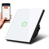 Maclean Vienas „Wi-Fi“ išmanusis jutiklinis šviesos jungiklis MCE715W, baltas