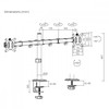 Maclean MC-754n stalinis laikiklis 2 monitoriams