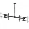„Maclean“ lubinis laikiklis dviem televizoriams, maksimali apkrova 2x40 kg, 34–60 colių, maks. VESA 600x400, MC-111 B