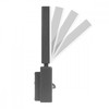 Lampa LED su judesio jutikliu Maclean, czujnik ruchu PIR, spalva pilka, 10W, IP65, 800lm, barwa neutralna balta (4000K) MCE516 GR
