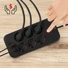 Maclean power strip, 6 socket extension + 4xUSB, 110-240V AC 50/60Hz, 2.1A max 2500W, 3m, juodas, MCE391 B