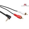 MACLEAN MCTV-824 Maclean MCTV-824 Jack Angled 90 to 2 RCA kabelis 1m juodas