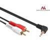 MACLEAN MCTV-824 Maclean MCTV-824 Jack Angled 90 to 2 RCA kabelis 1m juodas