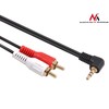 MACLEAN MCTV-825 Maclean MCTV-825 Jack Angled 90 to 2 RCA kabelis 3m juodas