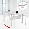 „Maclean sulankstomas biuras / staliukas maclean, baltas, mobilus 100x73cm, max. 50kg, kampinis, L formos, mc-126 l/w“