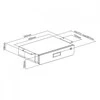 Maclean szuflada podbiurkowa organizer mc-461