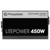 Thermaltake Litepower ii juodas 450w (aktyvus pfc, 2xpeg, 120mm)