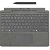 Microsoft Surface Pro 8/9/X 13" dėklas su klaviatūra ir rašikliu, anglų (tarptaut.) išdėstymas, platinos spalvos