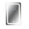 ELLE 6L baltas mini fridge with LED make-up mirror