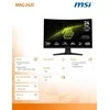Monitorius MSI MAG 242C - 23,6" | VA išlinkis 1500R | „Full HD“ | 1 ms | 180 Hz