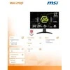 Monitorius MSI MAG 275QF 27 colių Rapid IPS WQHD 180Hz 300cd/m2 0,5ms 2xHDMI DP