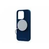 Njord „Suede MagSafe“ dėklas, skirtas Apple iPhone 15 Pro, mėlynas