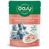 Kačių maistas - Oasy More Love Vištiena su Lašiša Šlapias Kačių Maistas 70g