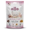 Šunų Priedas - OLLO Džiovintos Avienos Juostelės 80g Hipoalerginės Be Grūdų