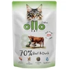 Ollo saszetka nr 8 kot Wołowina Kaczka 85 g