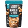 PAN MIĘSKO Gabaliukai padaže kalakutiena su tunu - šlapias kačių maistas - 85g