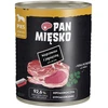 PAN MIĘSKO Pork su ėriena - wet dog food - 800g