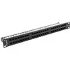 Lanberg Patch panel 48 port 1u kat.6 juoda