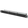 Lanberg Patch panel 48 port 1u kat.6 juoda