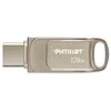Patriot Memory Tab T560 128GB USB atmintinė, dviguba USB 120MB/s (PS128GT560DS5D), Sidabrinis