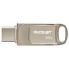 Patriot Memory Tab T560 64GB USB atmintinė, dviguba USB 120MB/s (PS64GT560DS5D), Sidabrinis