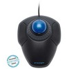 Kensington trackball orbit pelė su laidu su pierścieniem przewijania oferuje lepszą ergonomię, juoda