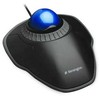 Kensington trackball orbit pelė su laidu su pierścieniem przewijania oferuje lepszą ergonomię, juoda
