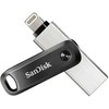 Pendrive sandisk ixpand go sdix60n-256g-gn6ne (256gb; lightning, usb 3.0; spalva sidabrinė)