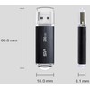 Pendrive silicon power blaze b02 256gb usb 3.1 spalva juoda