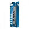 Philips Listwa antyprzepięciowa 2m, 4 gniazda, 1xusb-c, 2xusb-a,pd 20w / qc 18w, 2400 j ochrony przeciwprzepięciowej