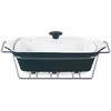 Maestro Podgrzewacz do jedzenia potraw na świeczki prostokątny juoda 33.75cm 2.2L MAESTRO MR-11361-73