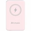 Verbatim Powerbank belaidis `n` Go 15W 5000mAh Wireless Magnetic rožinės spalvos 32243