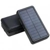 „Powerneed“ sulankstomas saulės modulis su išorine baterija, 9 W, 20000 mAh, ličio polimerų, 2 x USB, 2A, juodas, ES20000B