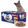 PREVITAL Mega Box Veal, lašiša, liver, vištiena - wet cat food - 40X100g