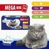 PREVITAL Mega Box Veal, lašiša, liver, vištiena - wet cat food - 40X100g