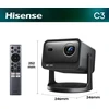 Hisense C3 DLP UHD 4K (3840x2160) 3D Sidabrinis