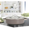 Puodas shallow su dangčiu MAESTRO MR-4009 (MR-4009-28S) 28 cm 3.9 l Pilkas