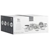 ELLE Home ECCS200416A Stainless Steel Cookware Set, 16 Pieces