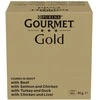 Purina Nestle PIECES PURINA GOURMET GOLD Gabaliukai padaže 4 skonių mišinys - šlapias kačių maistas - 96x85g
