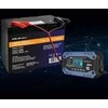 Qoltec akumuliatoriaus įkroviklis std agm gel lifepo4 | lygintuvas su remonto funkcija | 12-24v | 10a | LCD|9 žingsnių įkrovimas