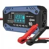 Qoltec akumuliatoriaus įkroviklis std agm gel lifepo4 | lygintuvas su remonto funkcija | 12-24v | 10a | LCD|9 žingsnių įkrovimas
