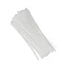 QOLTEC 52238 Daugkartinio naudojimo savaime užsifiksuojantis kabelio raištis 7,2x450 mm nailono UV Baltas