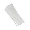 QOLTEC 52236 Daugkartinio naudojimo savaime užsifiksuojantis kabelio raištis 7,2x400mm nailono UV Baltas