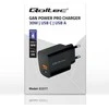 Qoltec Įkroviklis gan power pro | 1xusb-c | 1xusb | 30w | 5-20v | 1.5-3a | juoda
