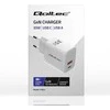 Qoltec Įkroviklis jungiama į tinklą 35w gan | 5-20v | 1.5-3a | 1xusb-c pd | 1xusb qc 3.0 | balta