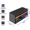 Qoltec Akumuliatorius lifepo4 | 12.8V | 9Ah | 115.2Wh | bms