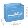 Qoltec Lifepo4 ličio geležies fosfato akumuliatorius 12,8 V 30 Ah 384 Wh bms